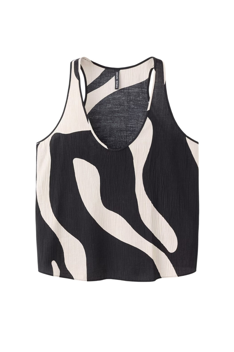 Женский Mango Топ NIKITA с принтом (цвет ), артикул 27055833 | Фото 1