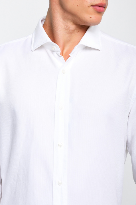 BOSS Рубашка из хлопка Jan (Белый цвет), артикул 50393800 | Фото 4