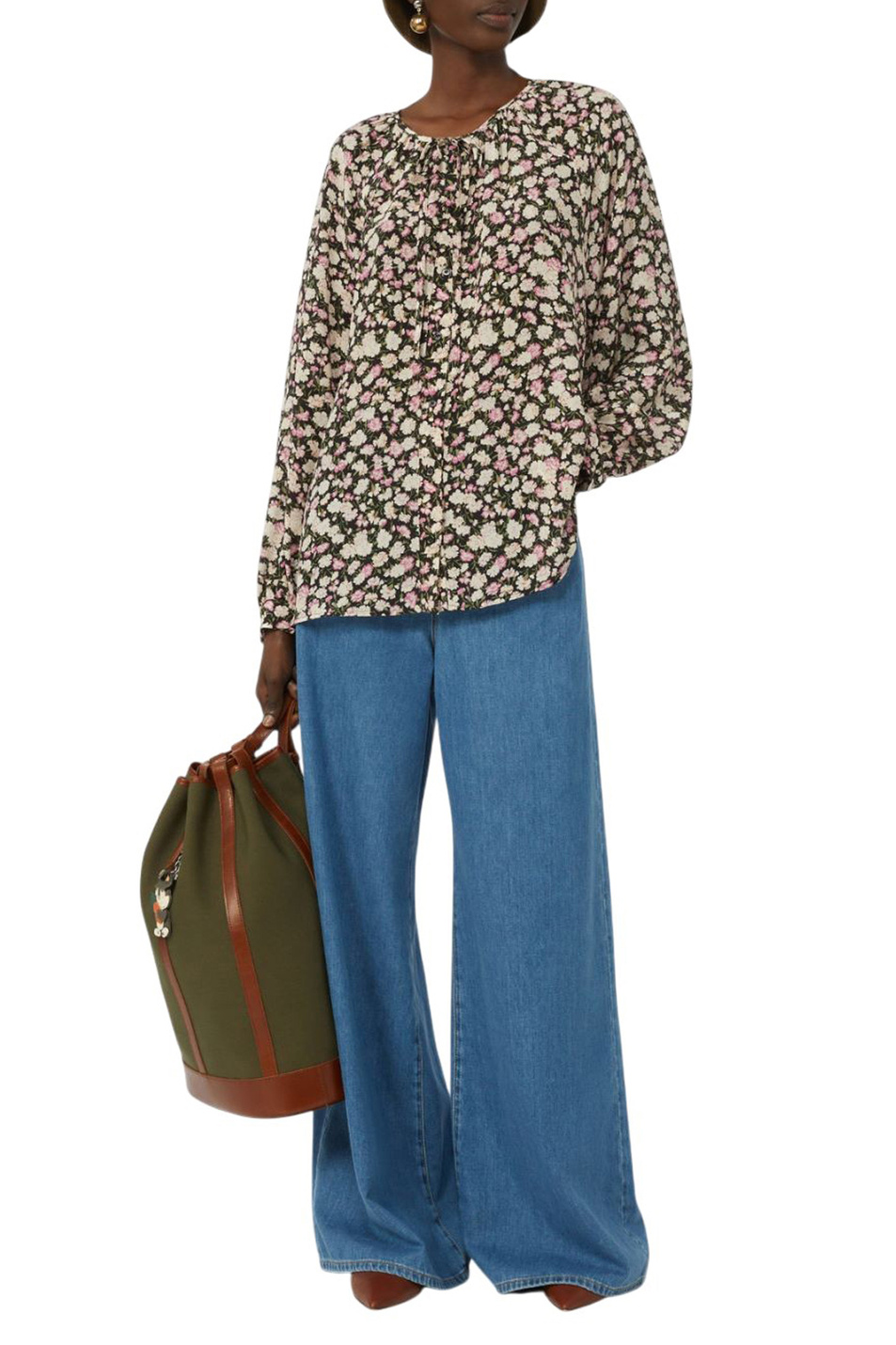 Женский Weekend Max Mara Блузка CINEMA из шелка (цвет ), артикул 2615111111 | Фото 2