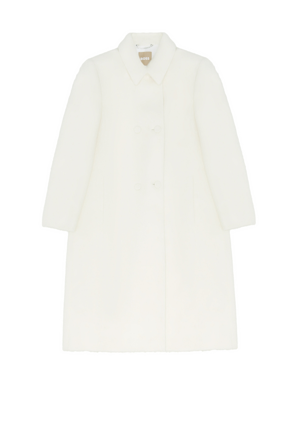 Женский BOSS Пальто из смесового хлопка с добавлением шерсти (цвет ), артикул 50499776 | Фото 1