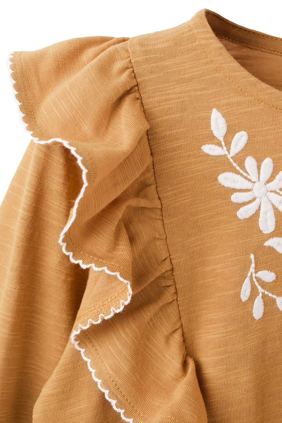 Девочкам Mango Kids Джемпер BLUSI с оборками (цвет ), артикул 27044410 | Фото 3