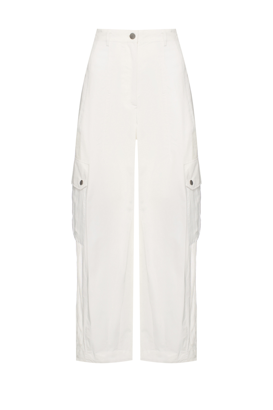 Брюки ROMEY с прозрачными вставками|Основной цвет:Белый Женский Pinko Брюки ROMEY с прозрачными вставками (цвет ), артикул 106645A325 | Фото 1