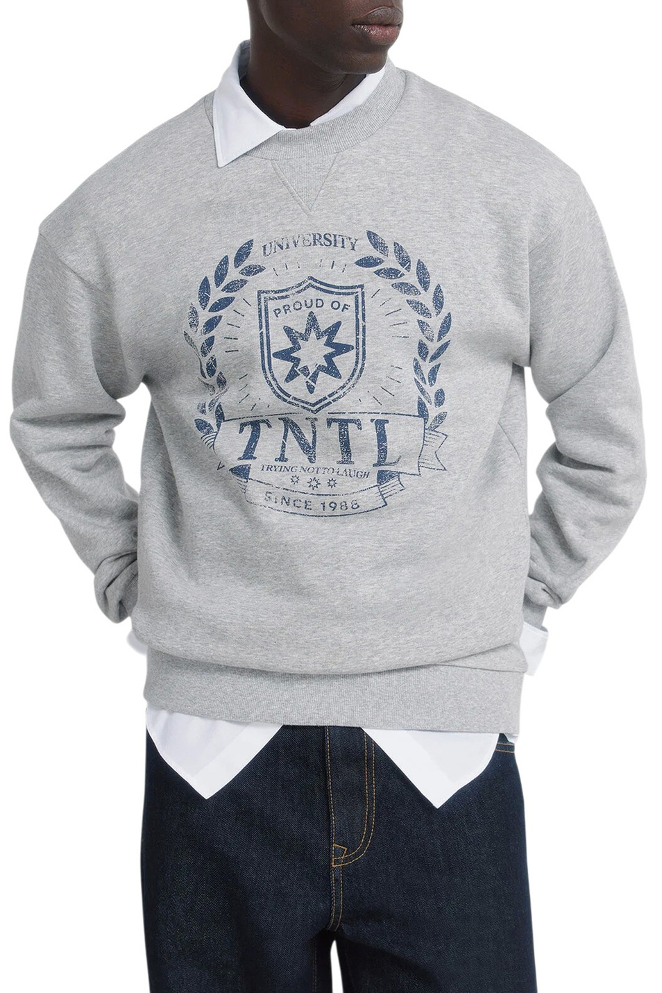 Мужской Springfield Свитшот из смесового хлопка (цвет ), артикул 0093178 | Фото 1