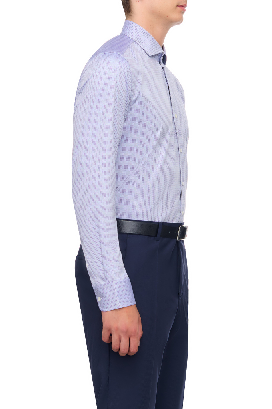 Мужской BOSS Рубашка из хлопка и лиоцелла (цвет ), артикул 50502821 | Фото 3
