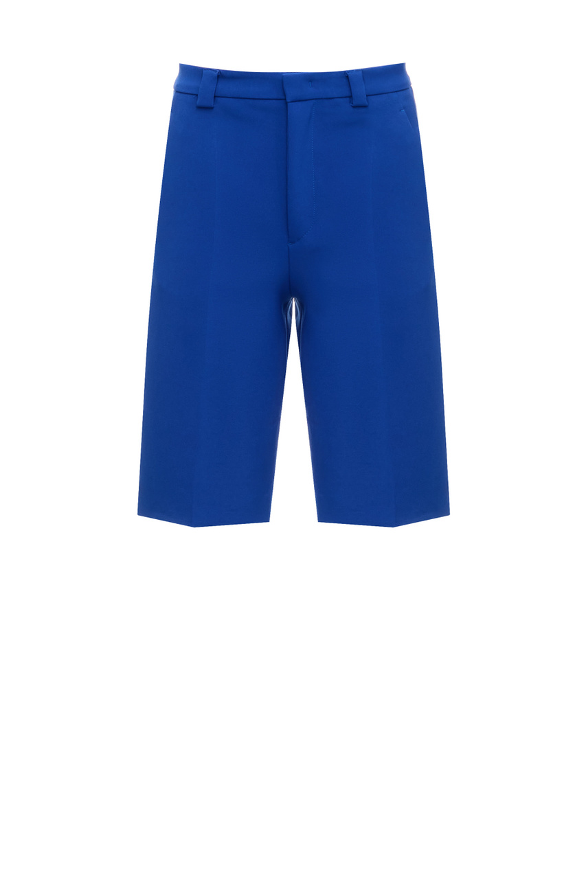 Однотонные шорты-бермуды|Основной цвет:Синий|Артикул:2R3RDA545LB | Фото 1