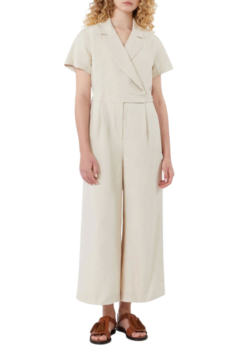 Женский Weekend Max Mara Комбинезон DOBLATO из вискозы и льна (цвет ), артикул 2615241012 | Фото 2