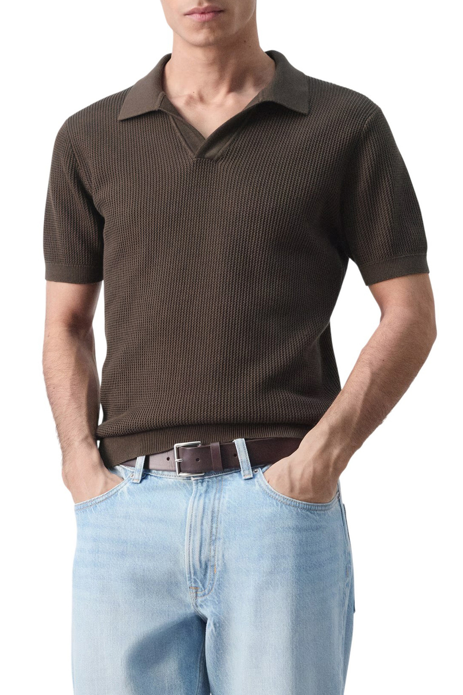 Мужской Mango Man Поло SALAS из хлопка (цвет ), артикул 27094425 | Фото 3