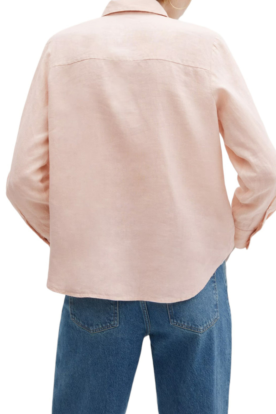Женский Mango Рубашка LINO из чистого льна (цвет ), артикул 67085722 | Фото 4