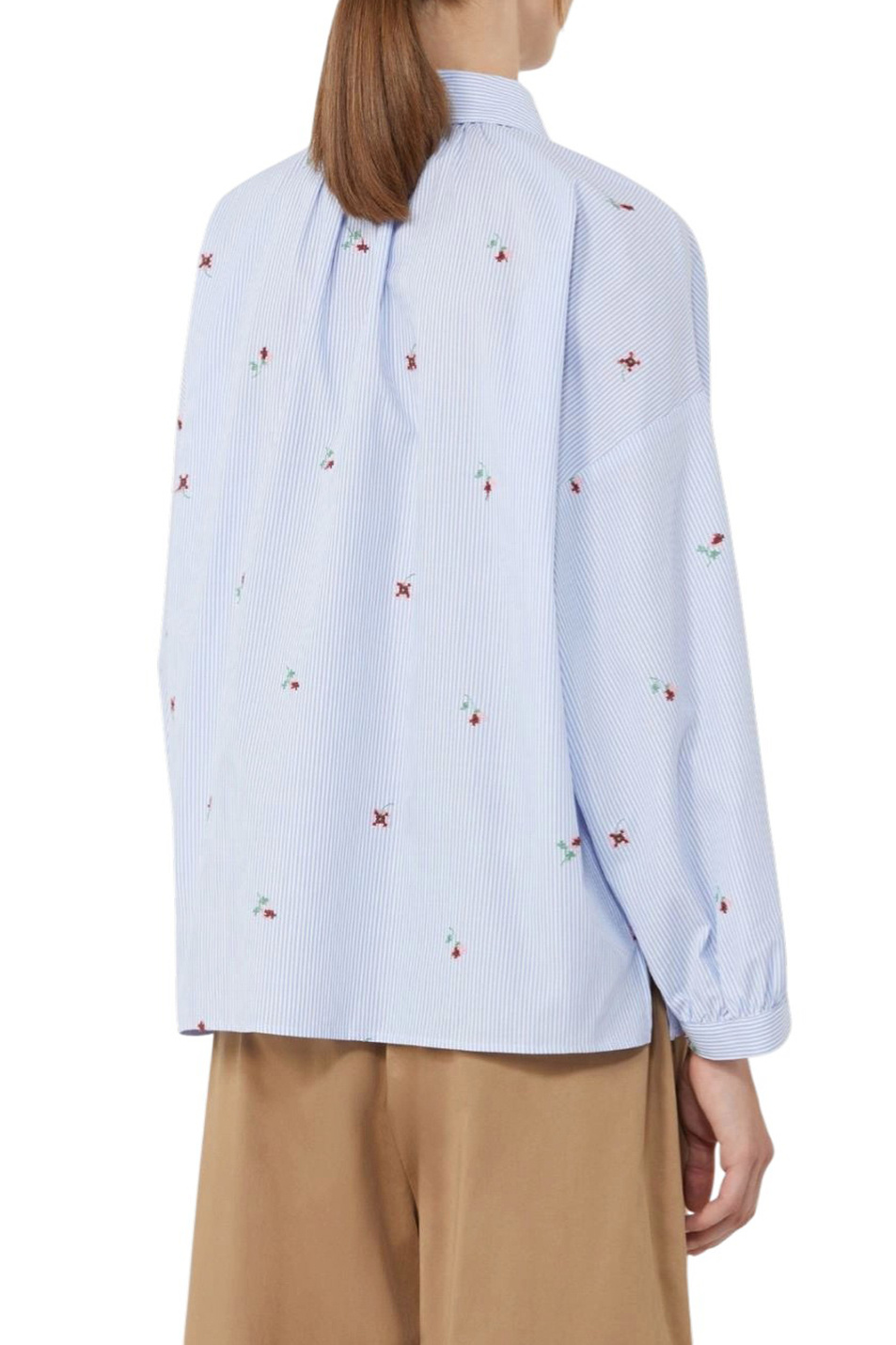 Женский Weekend Max Mara Рубашка BUTTERFLY из хлопка (цвет ), артикул 2615111042 | Фото 4