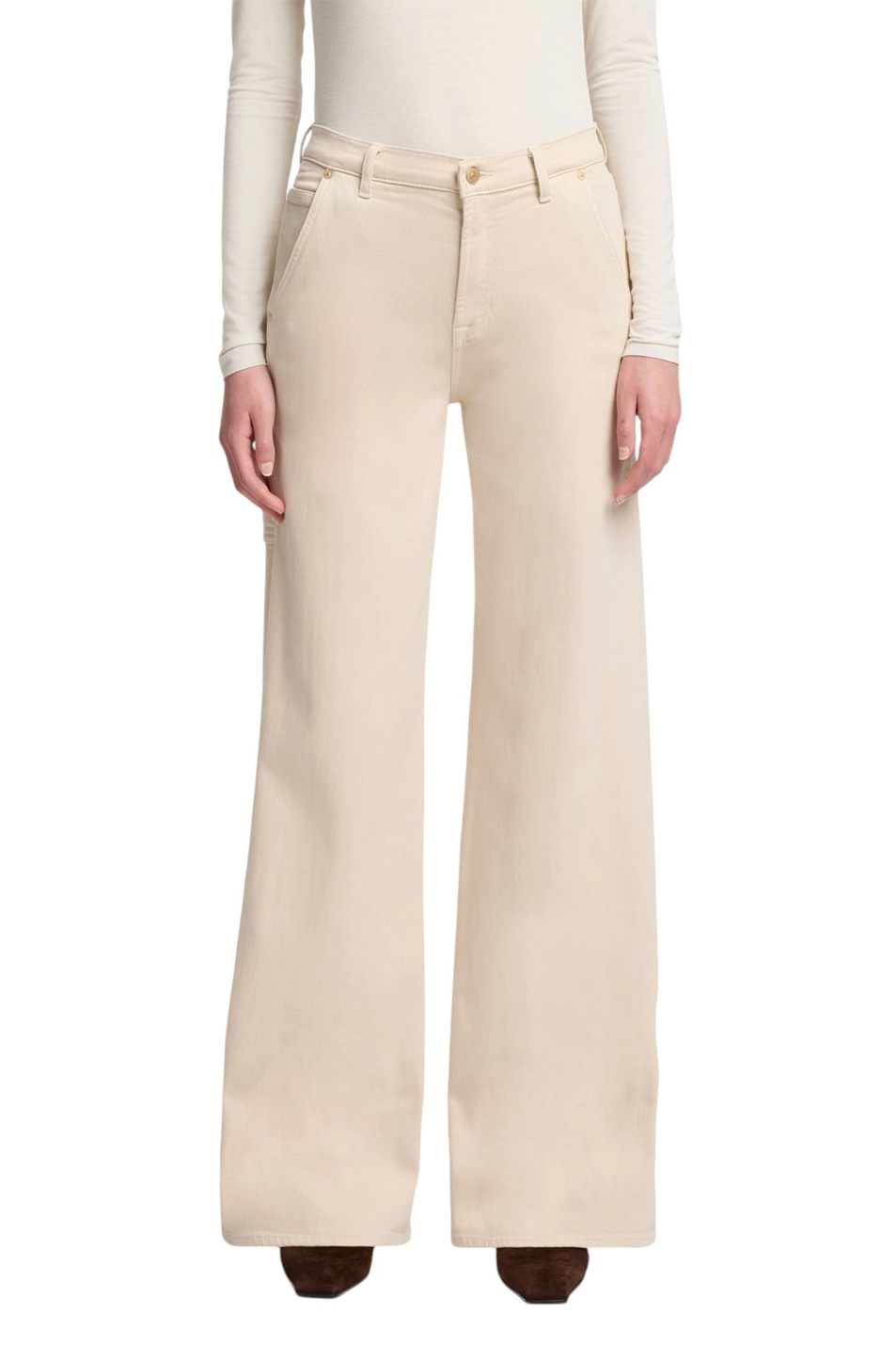 Женский 7 for all Mankind Джинсы LOTTA из смесового хлопка (цвет ), артикул 7UJ40C14 | Фото 3