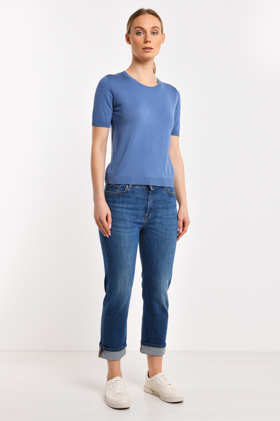 Женский Weekend Max Mara Джемпер из шелка с добавлением хлопка VOLTO (цвет ), артикул 53610807 | Фото 3