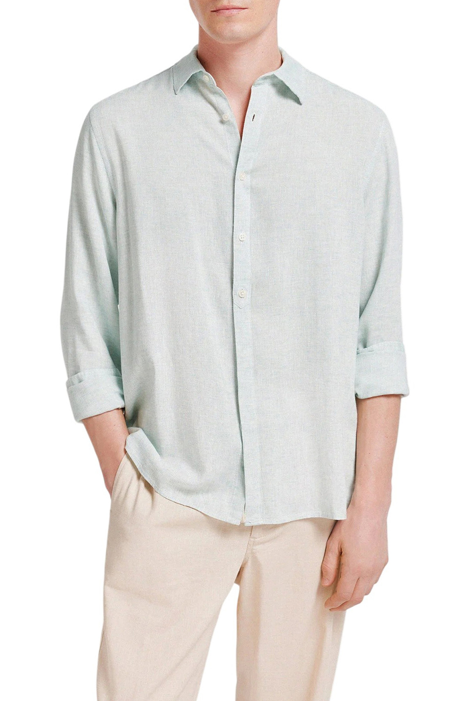 Мужской Springfield Рубашка однотонная (цвет ), артикул 0993389 | Фото 1