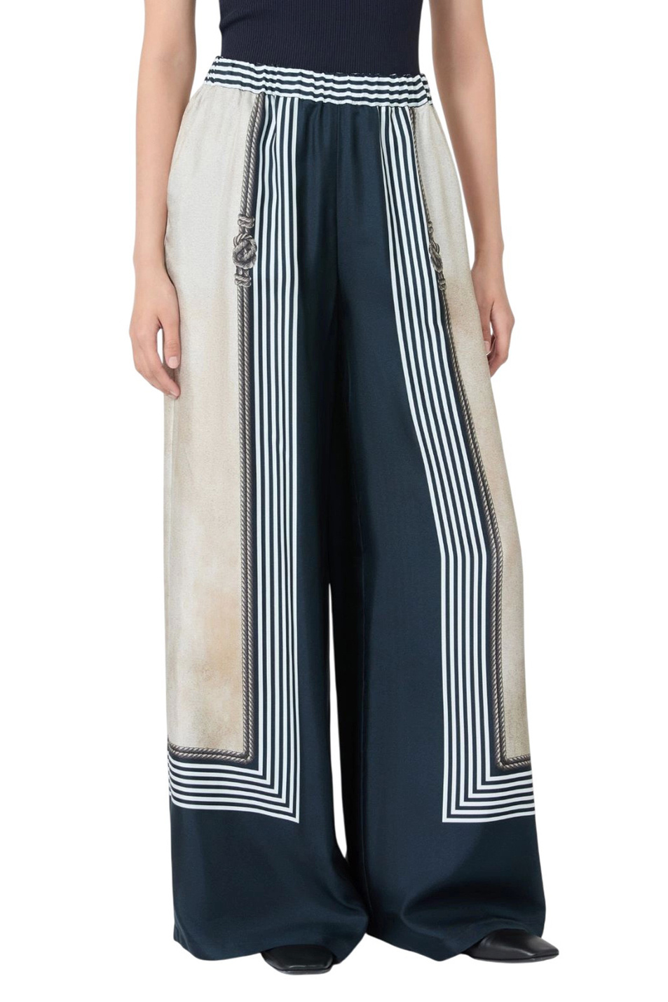 Женский Max Mara Брюки CARABO из шелка (цвет ), артикул 2621136061 | Фото 3