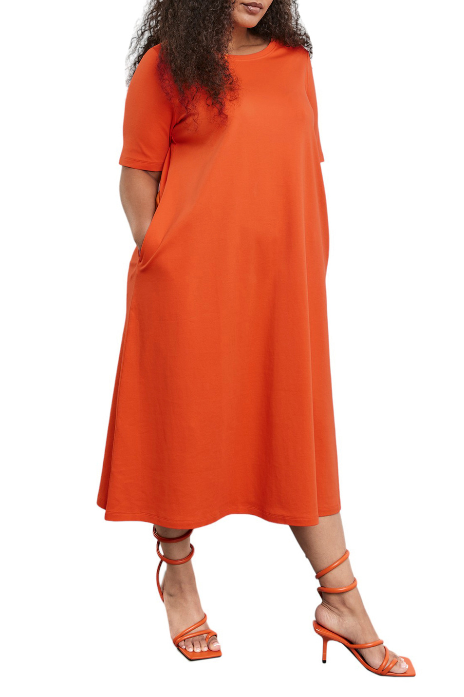 Женский Samoon Платье из натурального хлопка (цвет ), артикул 481001-26116 | Фото 4