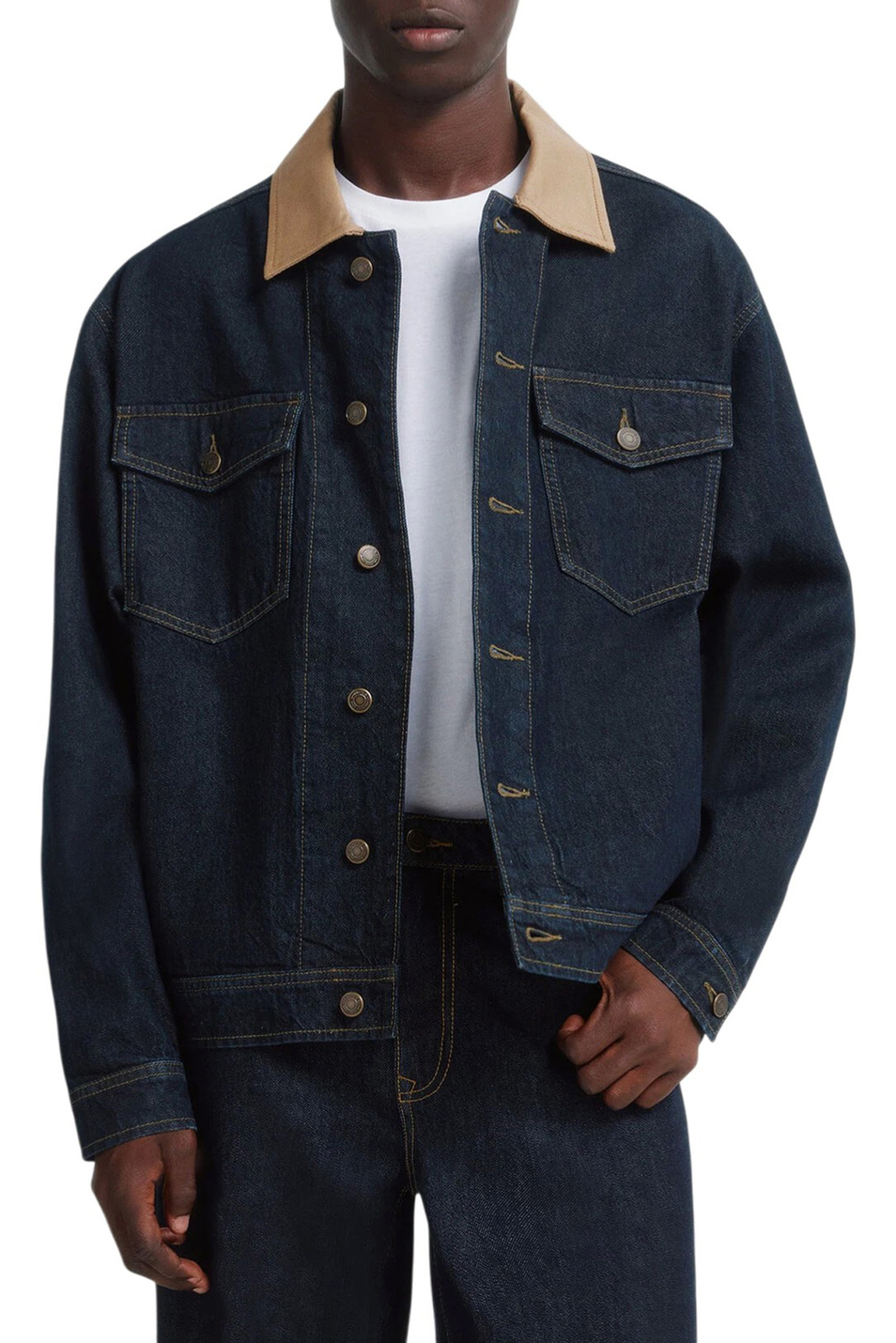 Мужской Springfield Куртка джинсовая из хлопка (цвет ), артикул 2833233 | Фото 1