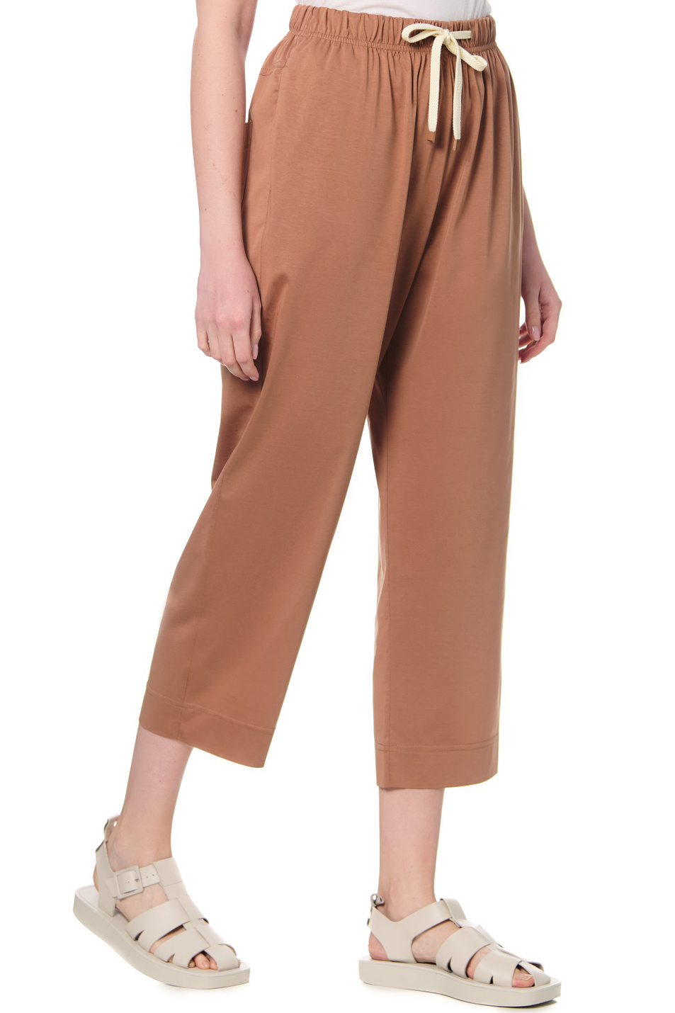 Женский Max Mara Брюки BALTICO из хлопкового джерси (цвет ), артикул 37810526 | Фото 5