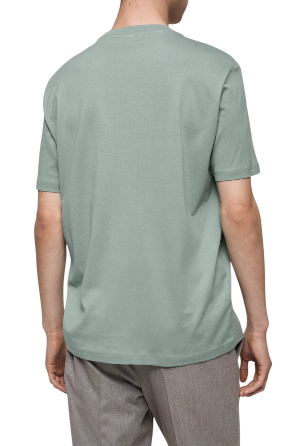 Мужской Mango Man Футболка BELLOW из хлопка (цвет ), артикул 87954005 | Фото 4