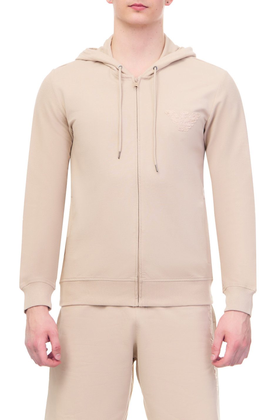 Мужской Emporio Armani Толстовка из эластичного хлопка (цвет ), артикул 211858-3R484 | Фото 1