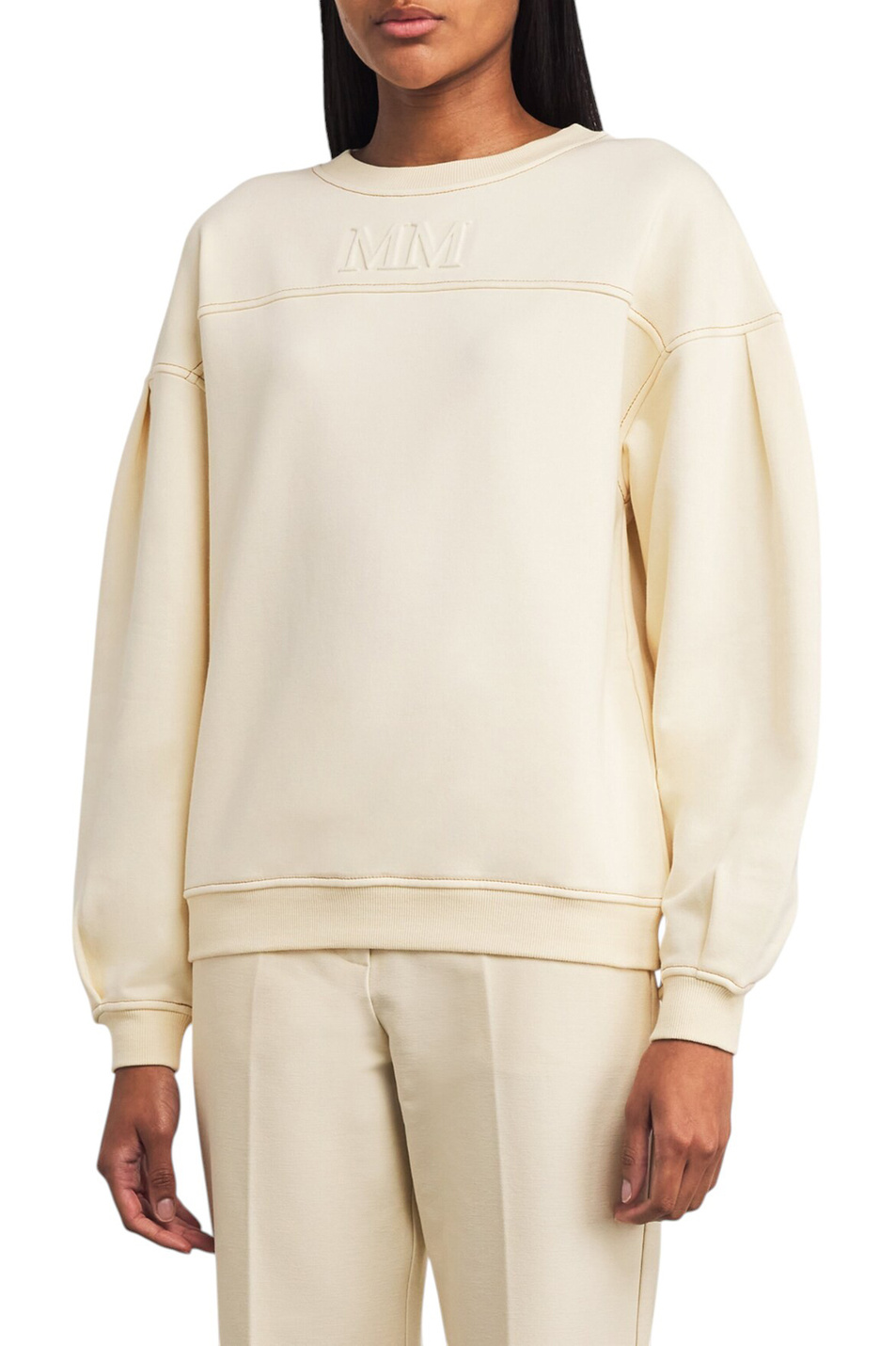 Женский Max Mara Свитшот MOGOL из смесового хлопка (цвет ), артикул 2526926017 | Фото 4