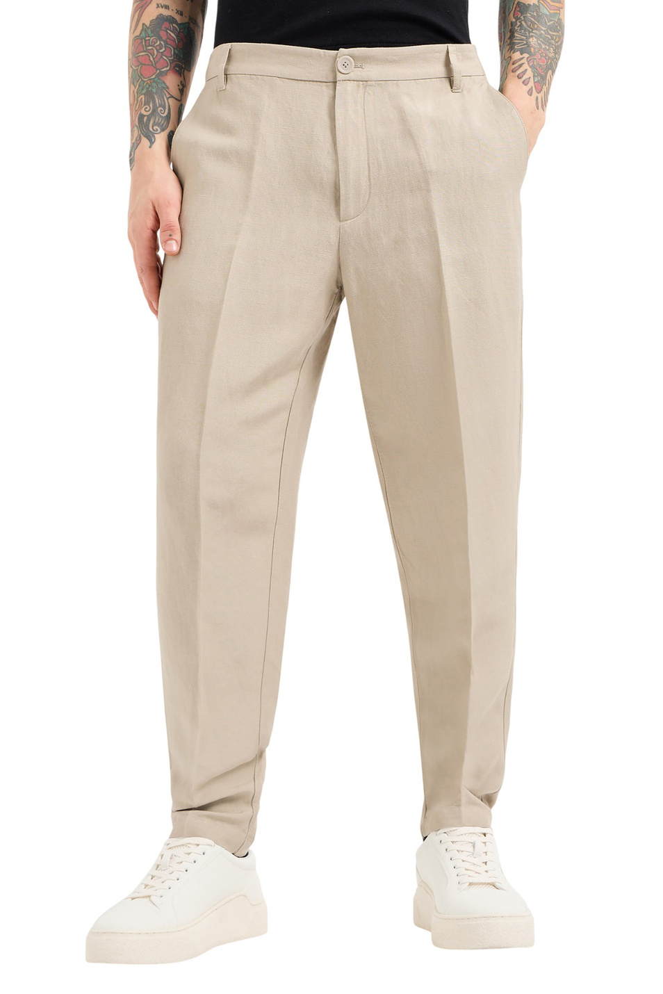 Мужской Armani Exchange Брюки из смесового льна (цвет ), артикул 8NZP15-ZNFNZ | Фото 3