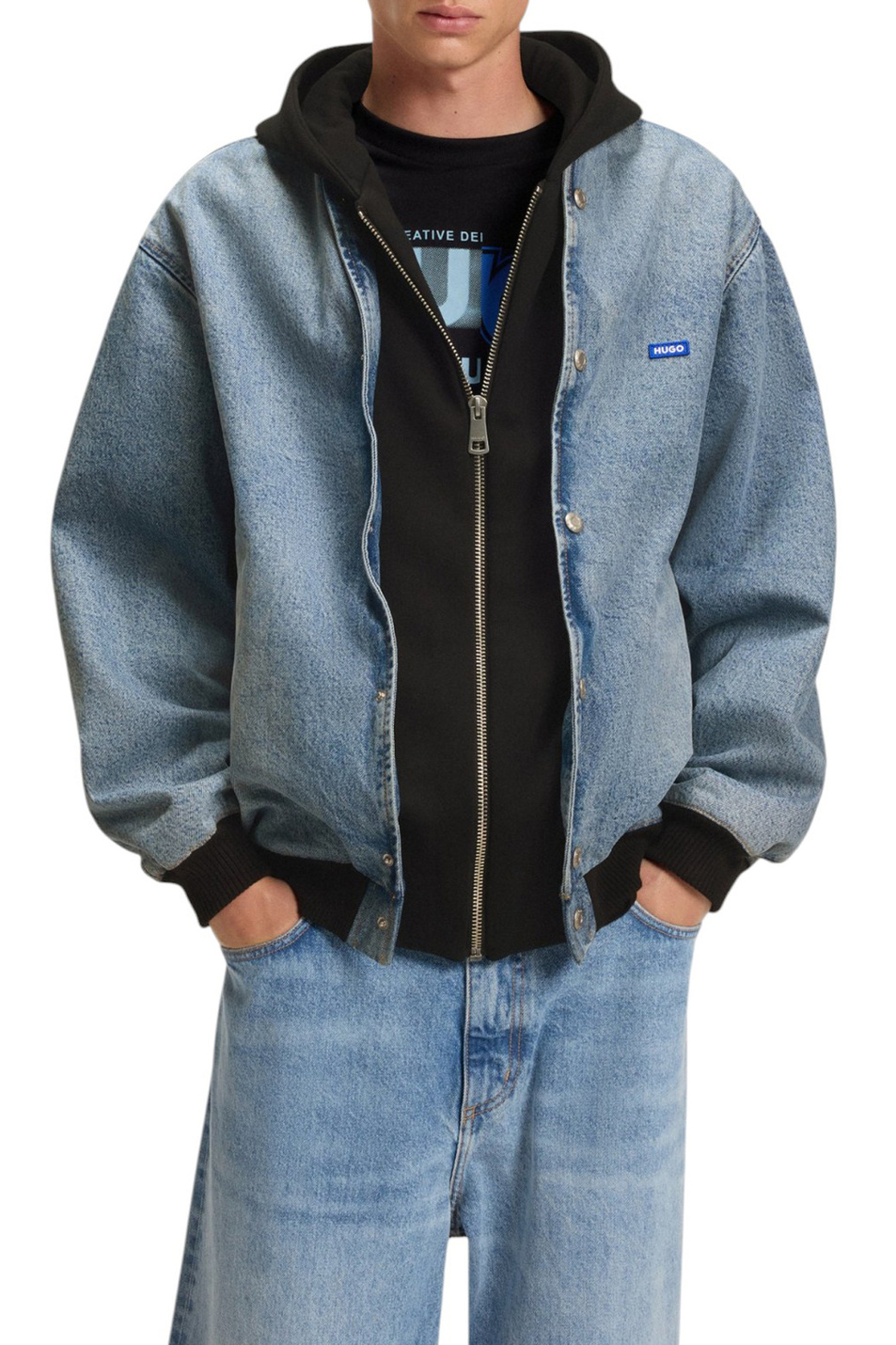 Мужской HUGO Куртка Enjo джинсовая (цвет ), артикул 50541735 | Фото 3
