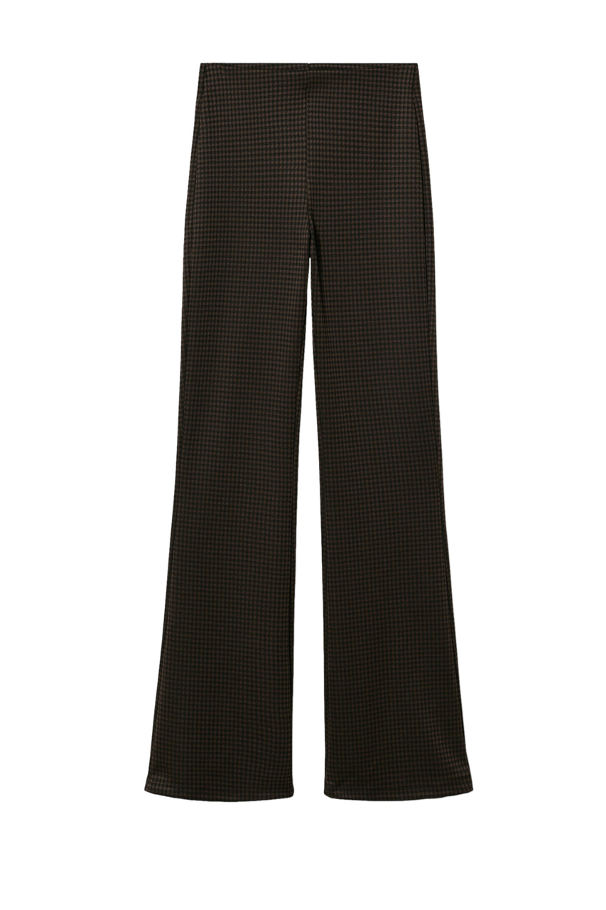Расклешенные брюки GALO с принтом|Основной цвет:Коричневый|Артикул:37085961 | Фото 1