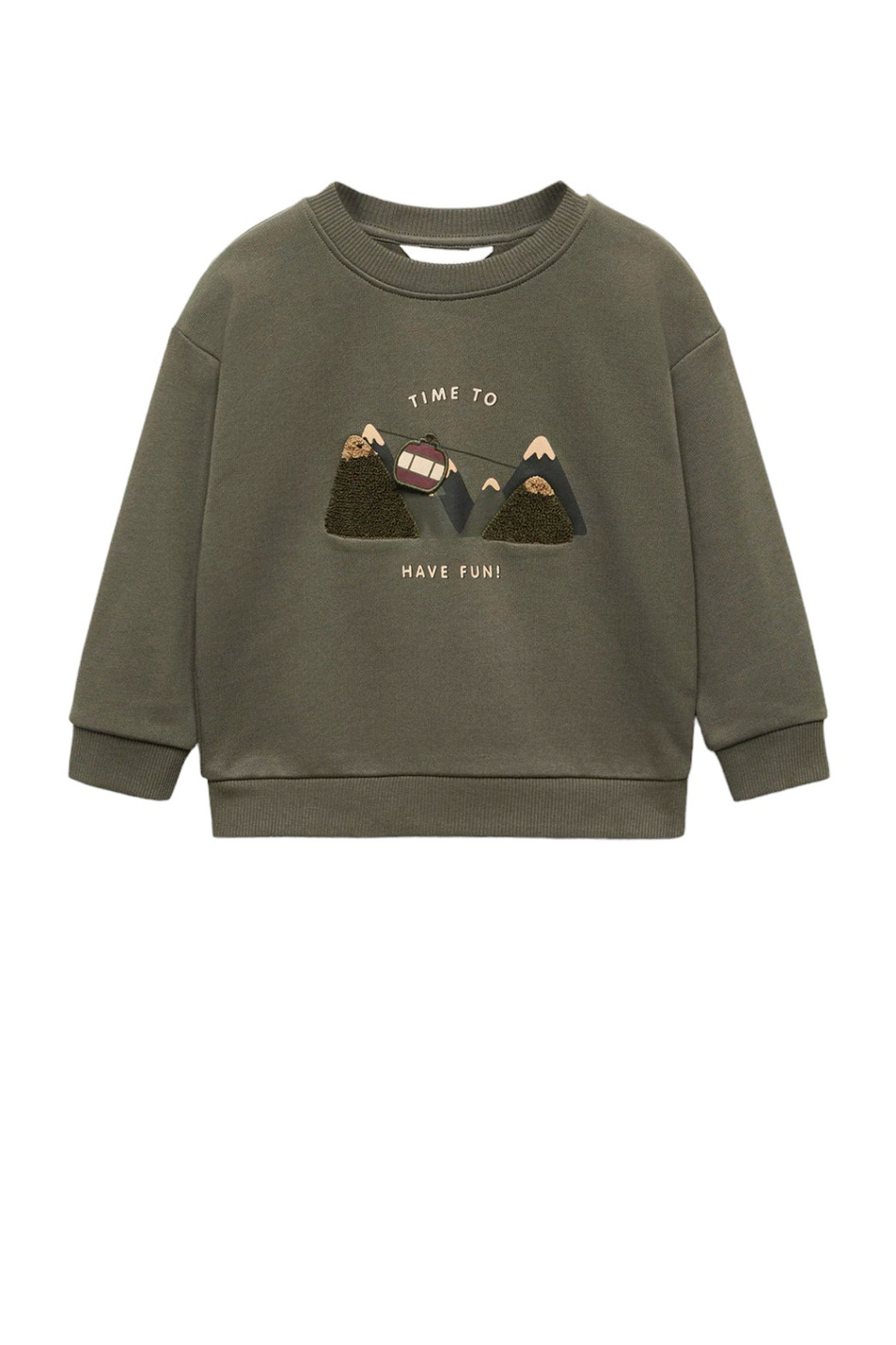 Малышам мальчикам Mango Kids Свитшот MOUNTAIN с принтом (цвет ), артикул 57057117 | Фото 1