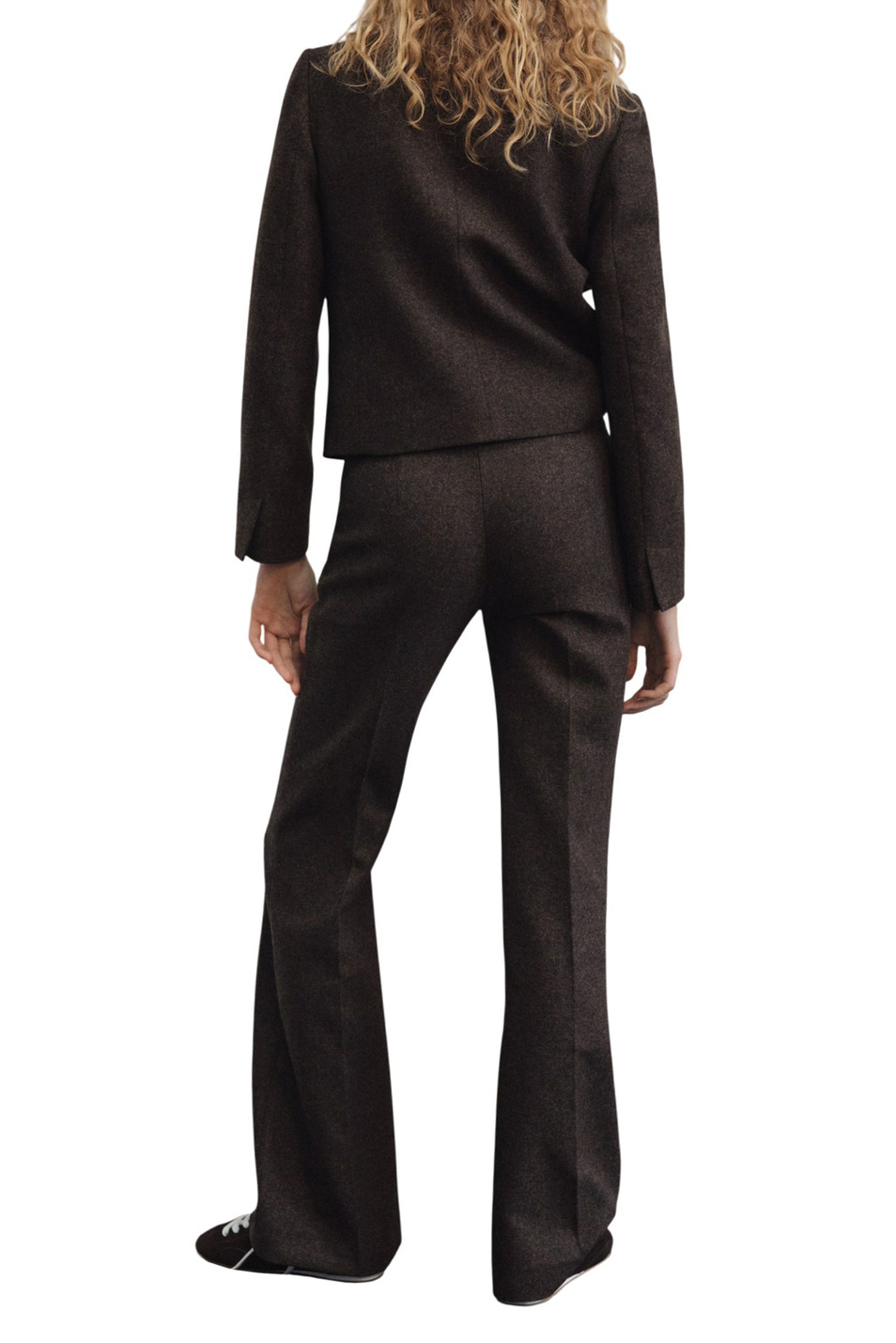 Брюки CAMILA из смесовой шерсти|Основной цвет:Коричневый Женский Mango Брюки CAMILA из смесовой шерсти (цвет ), артикул 17057911 | Фото 3