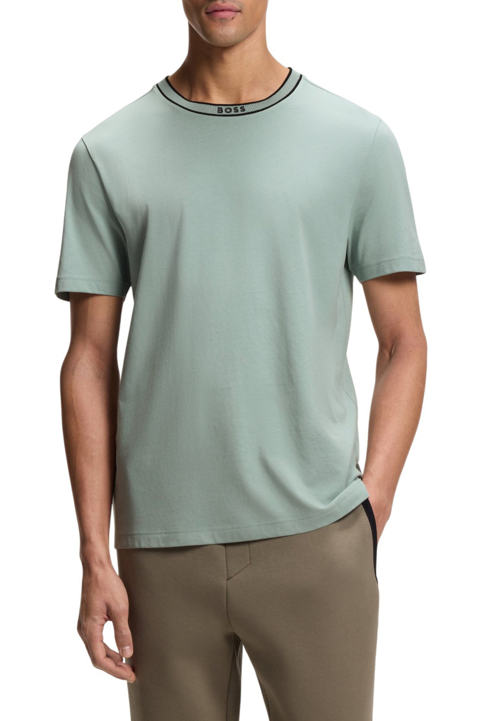 Мужской BOSS Футболка из хлопка (цвет ), артикул 50554862 | Фото 3
