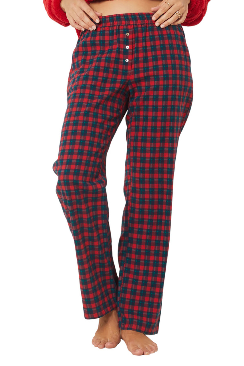 Пижамные брюки JORDI в клетку|Основной цвет:Разноцветный|Артикул:6542684 | Фото 1