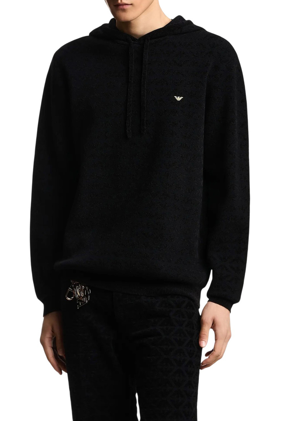 Мужской Emporio Armani Худи из смесовой шерсти (цвет ), артикул EM004690-AF23420 | Фото 3