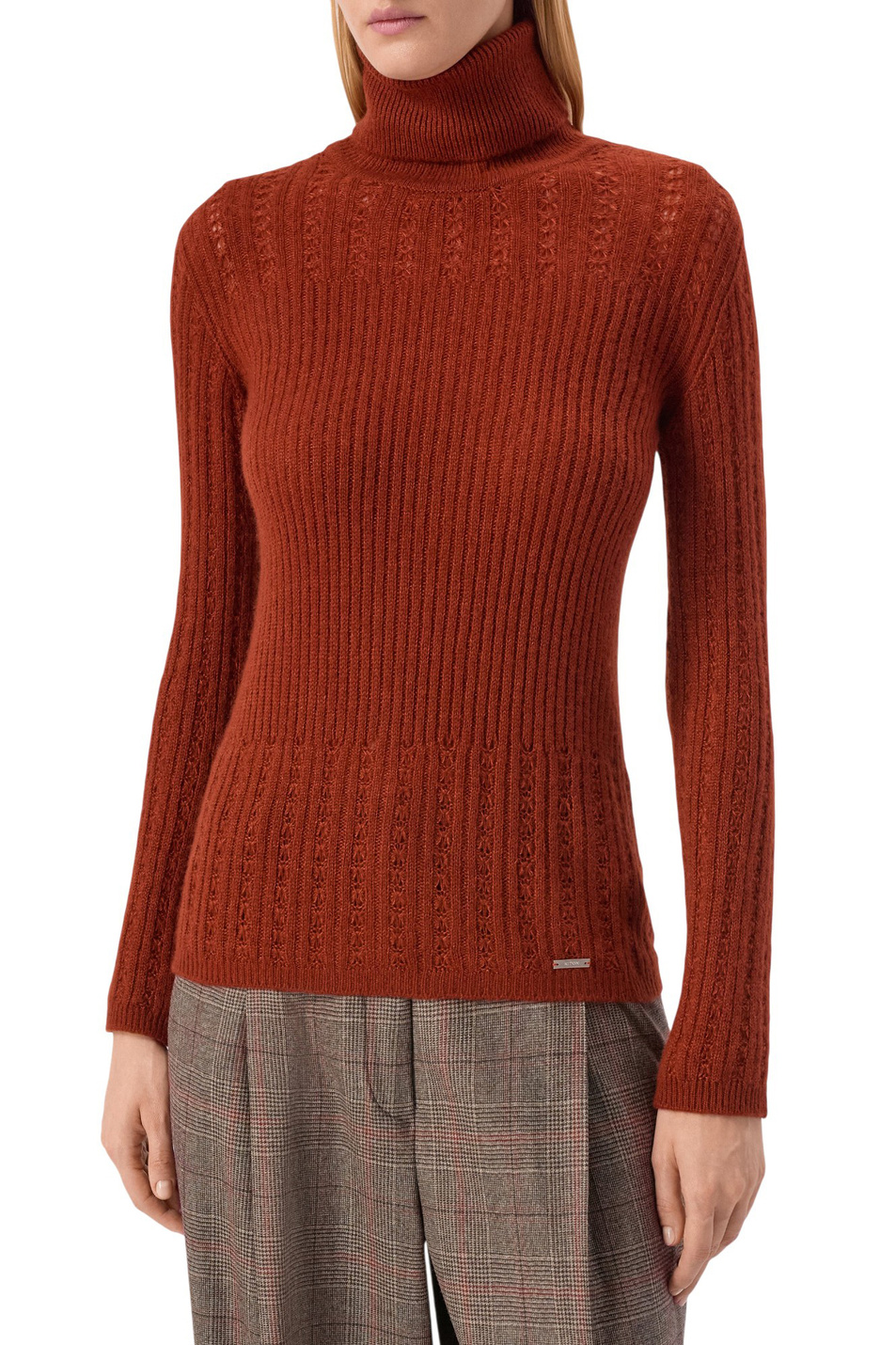 Женский Kiton Свитер из кашемира и шелка (цвет ), артикул D6071532368005 | Фото 4