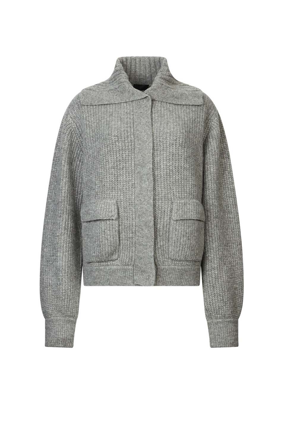 Кардиган из смесовой шерсти|Основной цвет:Серый Женский Liu Jo Кардиган из смесовой шерсти (цвет ), артикул CF5001MA74Q | Фото 1