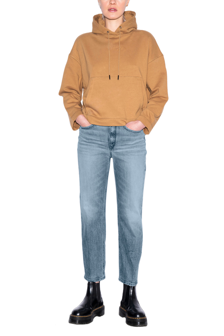 Женский Drykorn Укороченные джинсы MOM (цвет ), артикул 260017-80665 | Фото 2