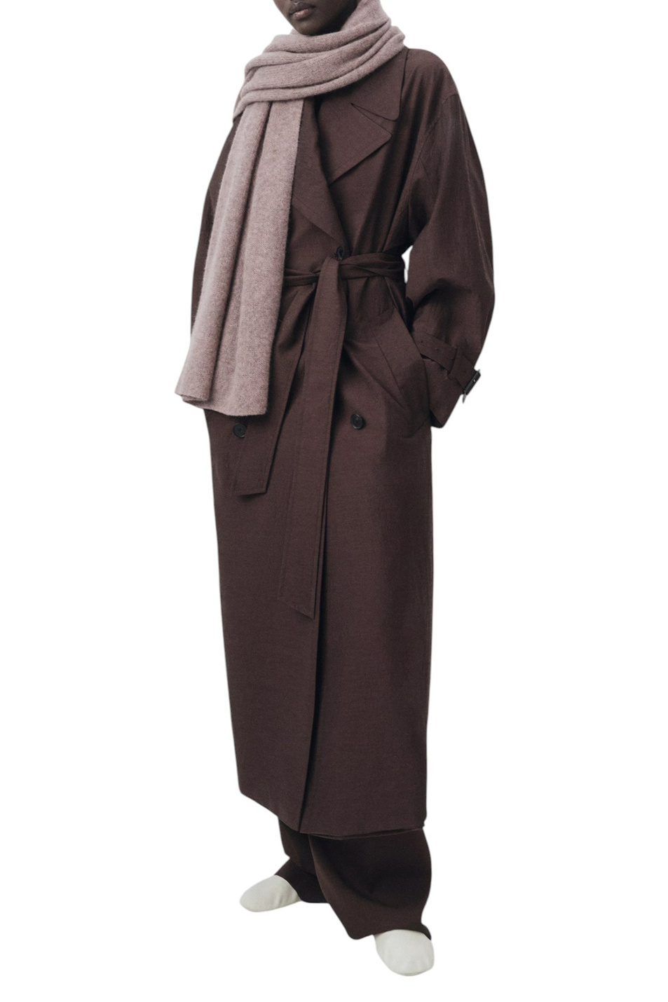 Женский Mango Шарф PERLA из кашемира (цвет ), артикул 17045976 | Фото 3