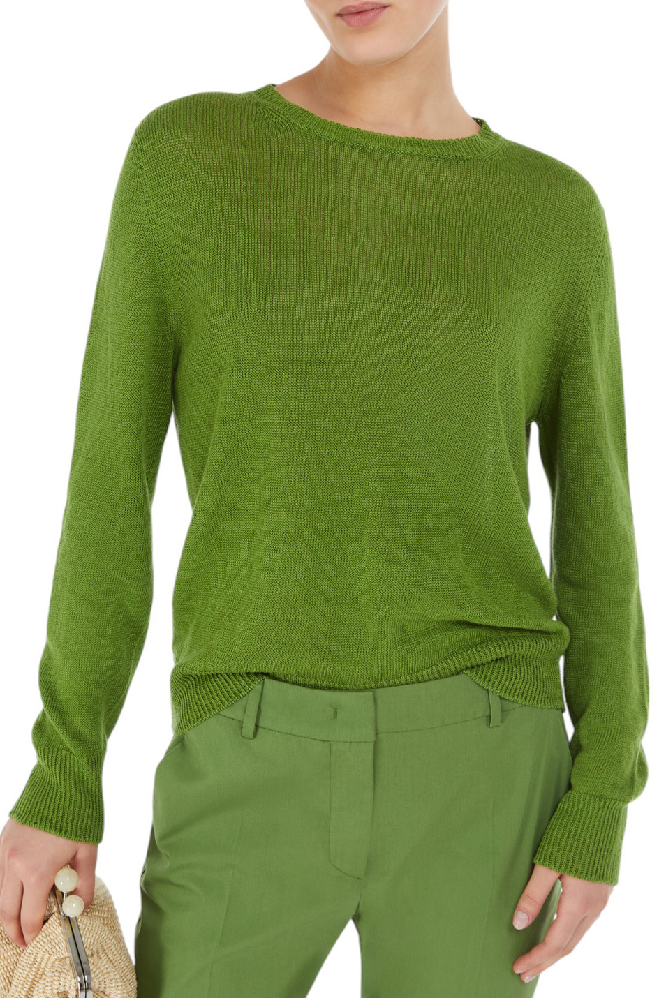 Женский Weekend Max Mara Джемпер ATZECO из льна (цвет ), артикул 2515361052 | Фото 5
