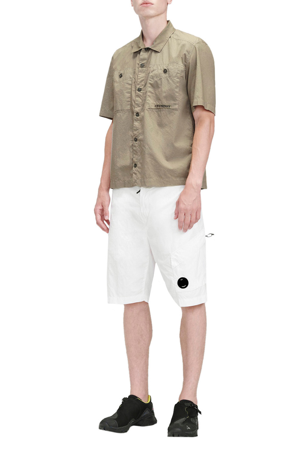 C.P. Company Рубашка с нагрудными карманами и логотипом (цвет ), артикул 12CMSH284A005691G | Фото 2