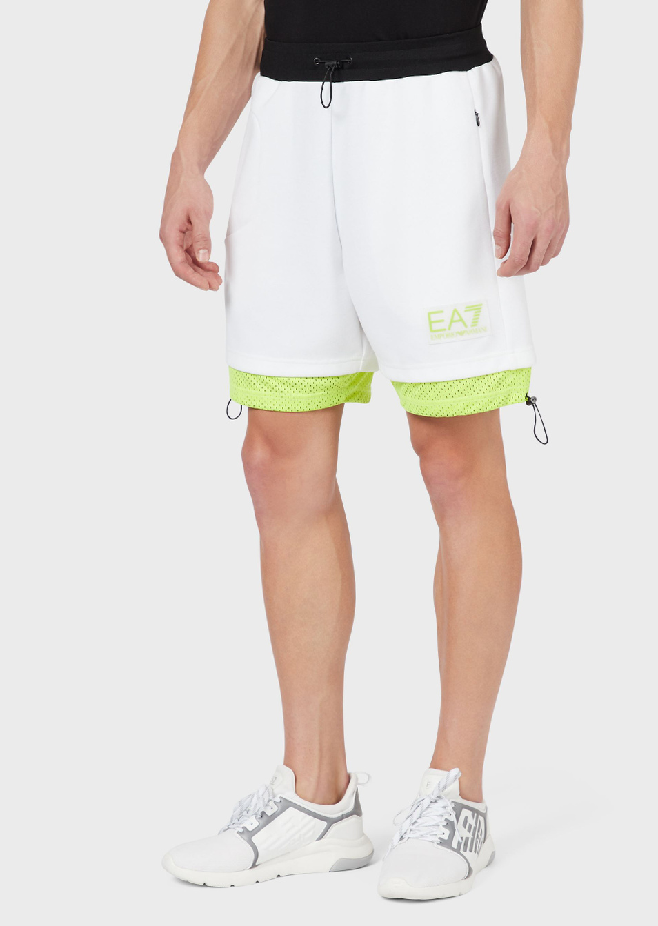 EA7 Спортивные шорты с кулисками на штанинах (цвет ), артикул 3KPS65-PJ3VZ | Фото 4