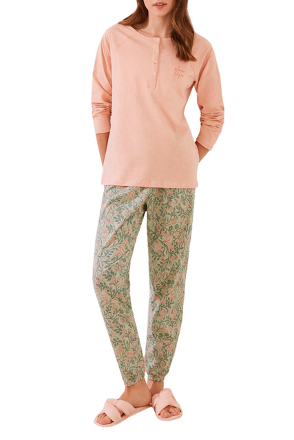 Пижама из натурального хлопка|Основной цвет:Мультиколор|Артикул:3594630 | Фото 1