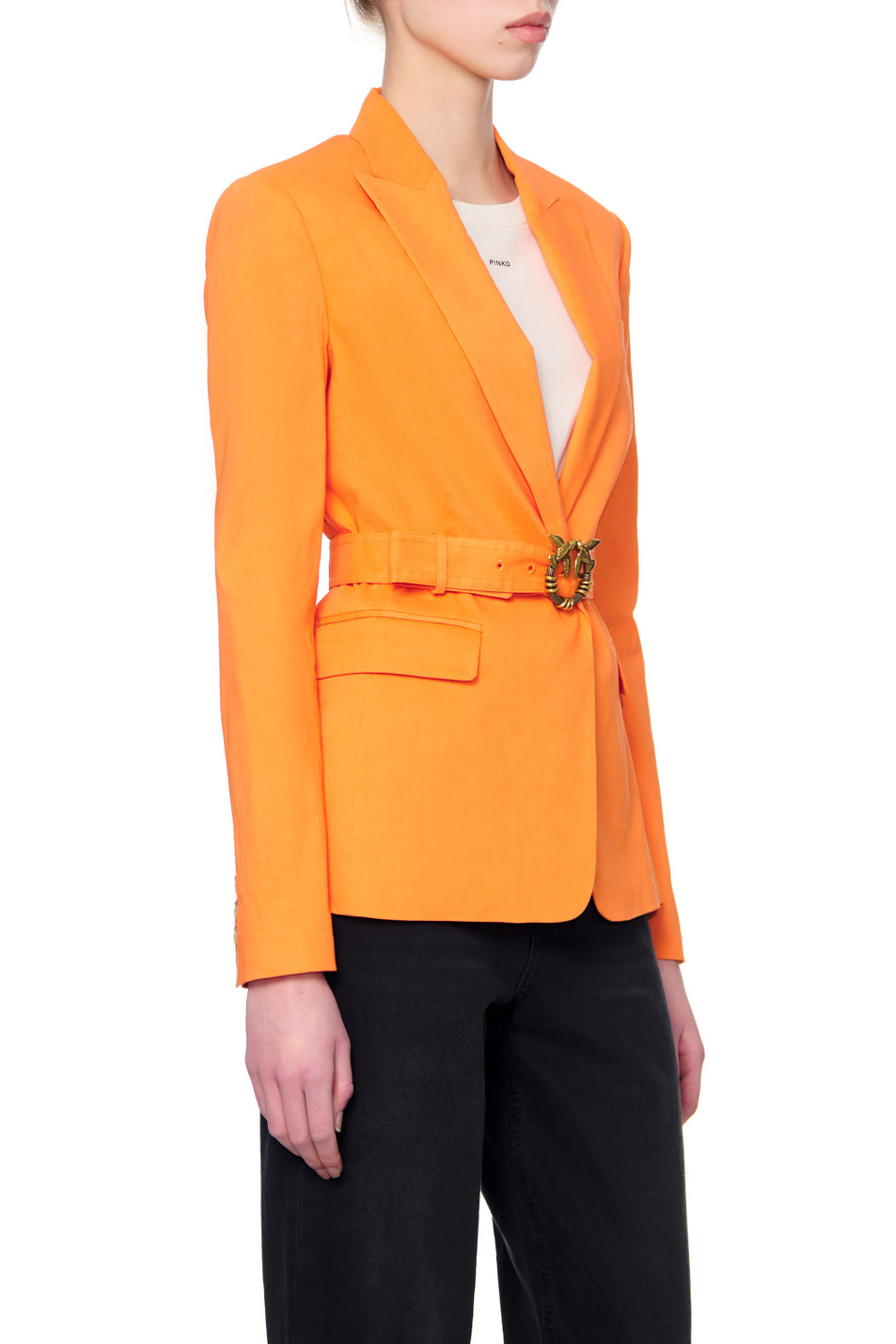 Женский Pinko Однотонный пиджак с поясом (цвет ), артикул 1G17CB7435 | Фото 6