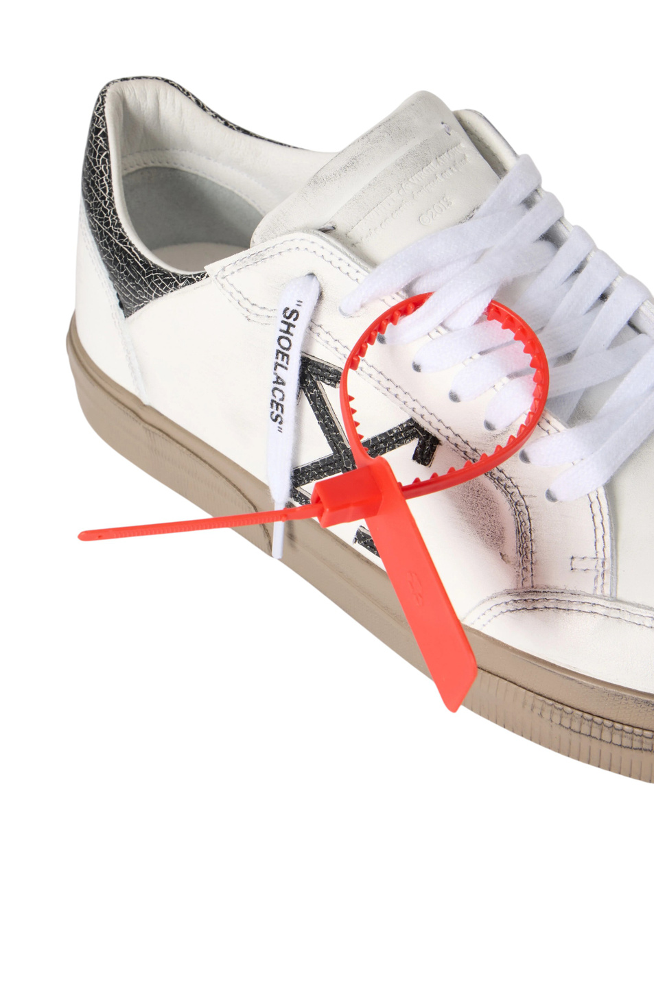 Мужской Off-White Кеды Vulcanized из натуральной кожи (цвет ), артикул OMIA293S26LEA0021110 | Фото 5