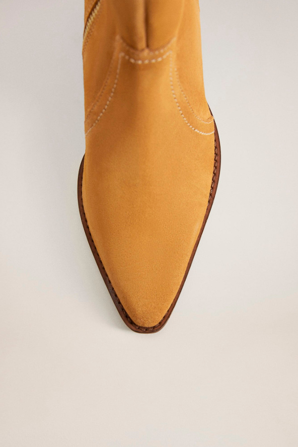 Mango Ботинки из натуральной кожи CRUCE (цвет ), артикул 77043257 | Фото 4