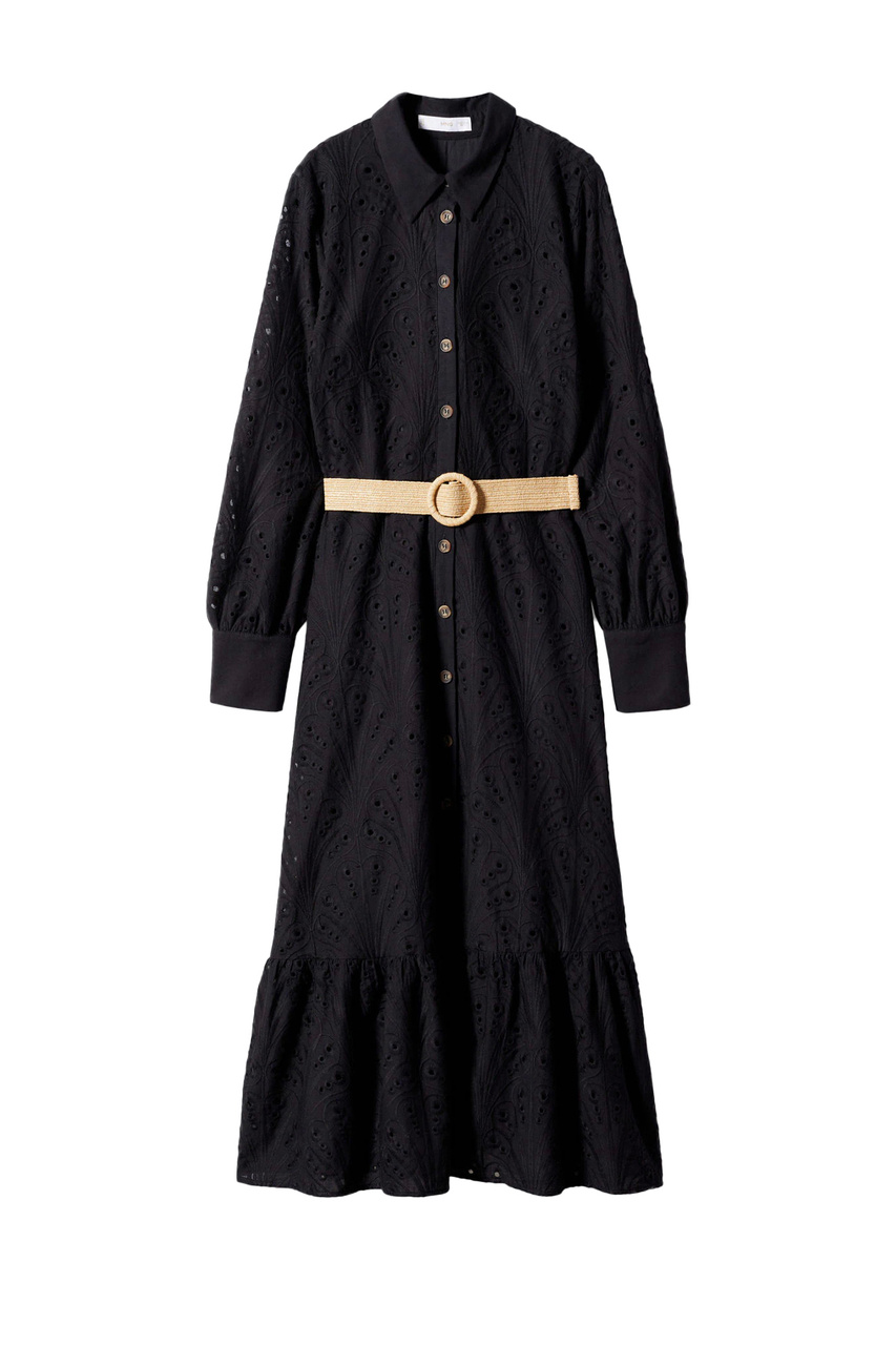 Платье MERIDES из натурального хлопка|Основной цвет:Черный|Артикул:47007117 | Фото 1