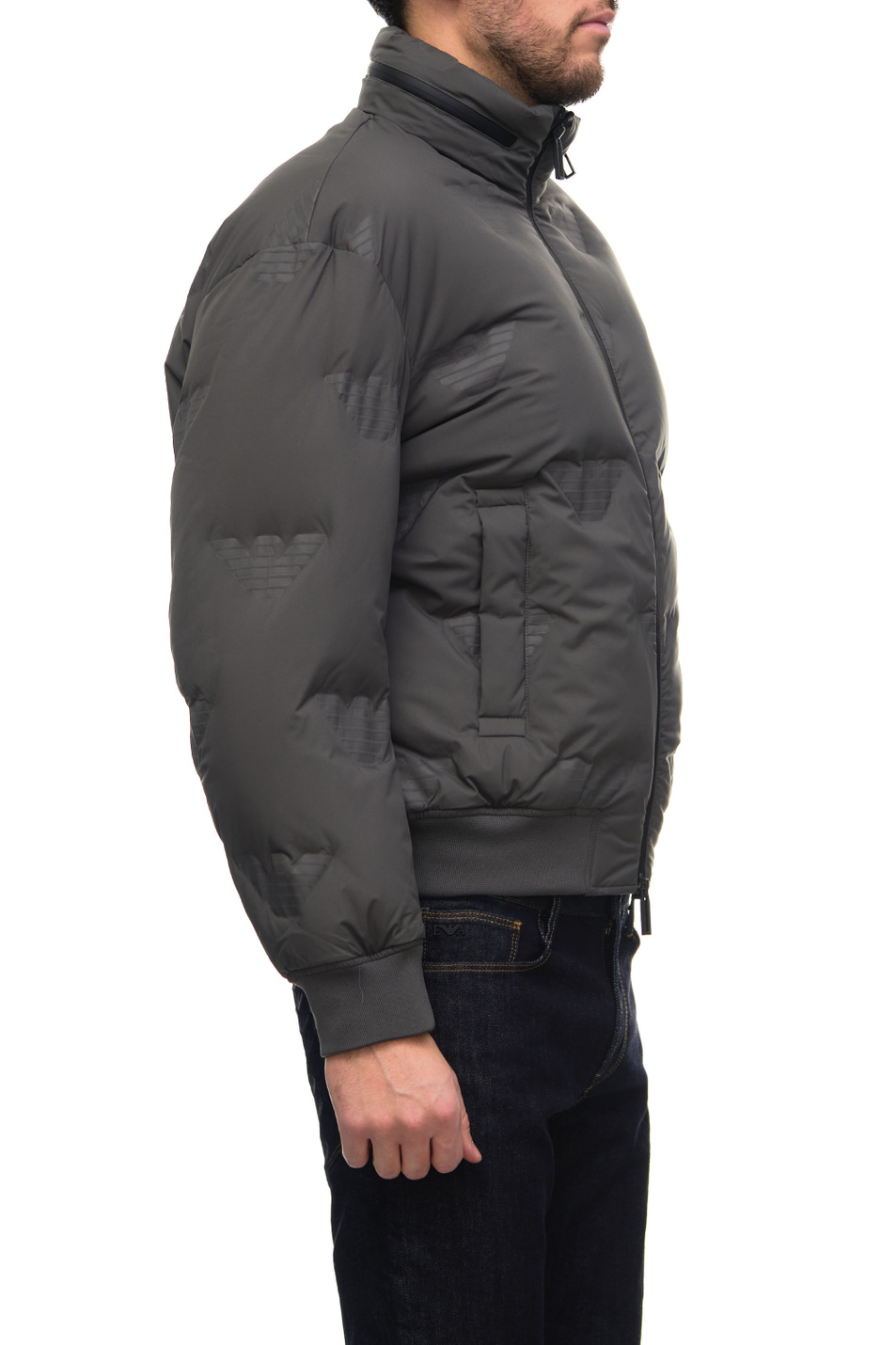 Emporio Armani Куртка на молнии с тисненым логотипом (цвет ), артикул 6L1BP4-1NNDZ | Фото 4