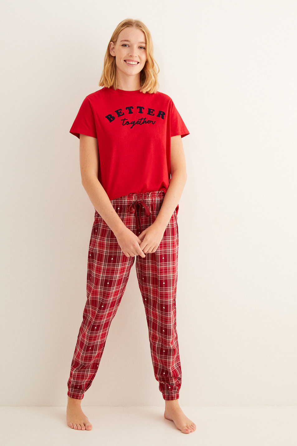 Женский Women'secret Фланелевые пижамные штаны в клетку (цвет ), артикул 3708330 | Фото 2