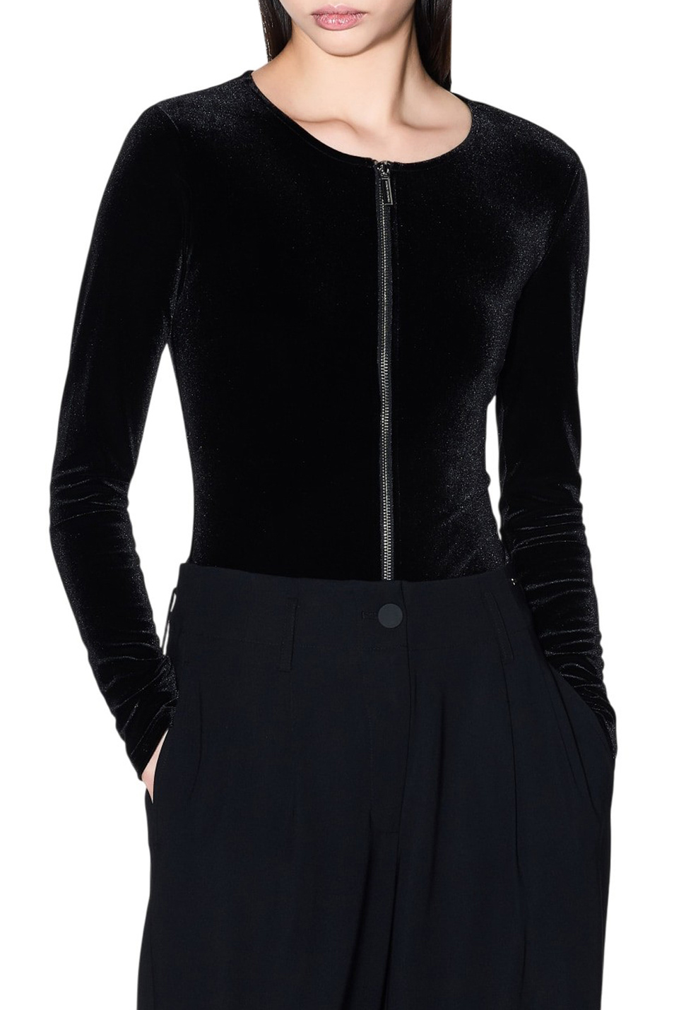 Женский Armani Exchange Боди бархатное (цвет ), артикул XW001343-AF16147 | Фото 3