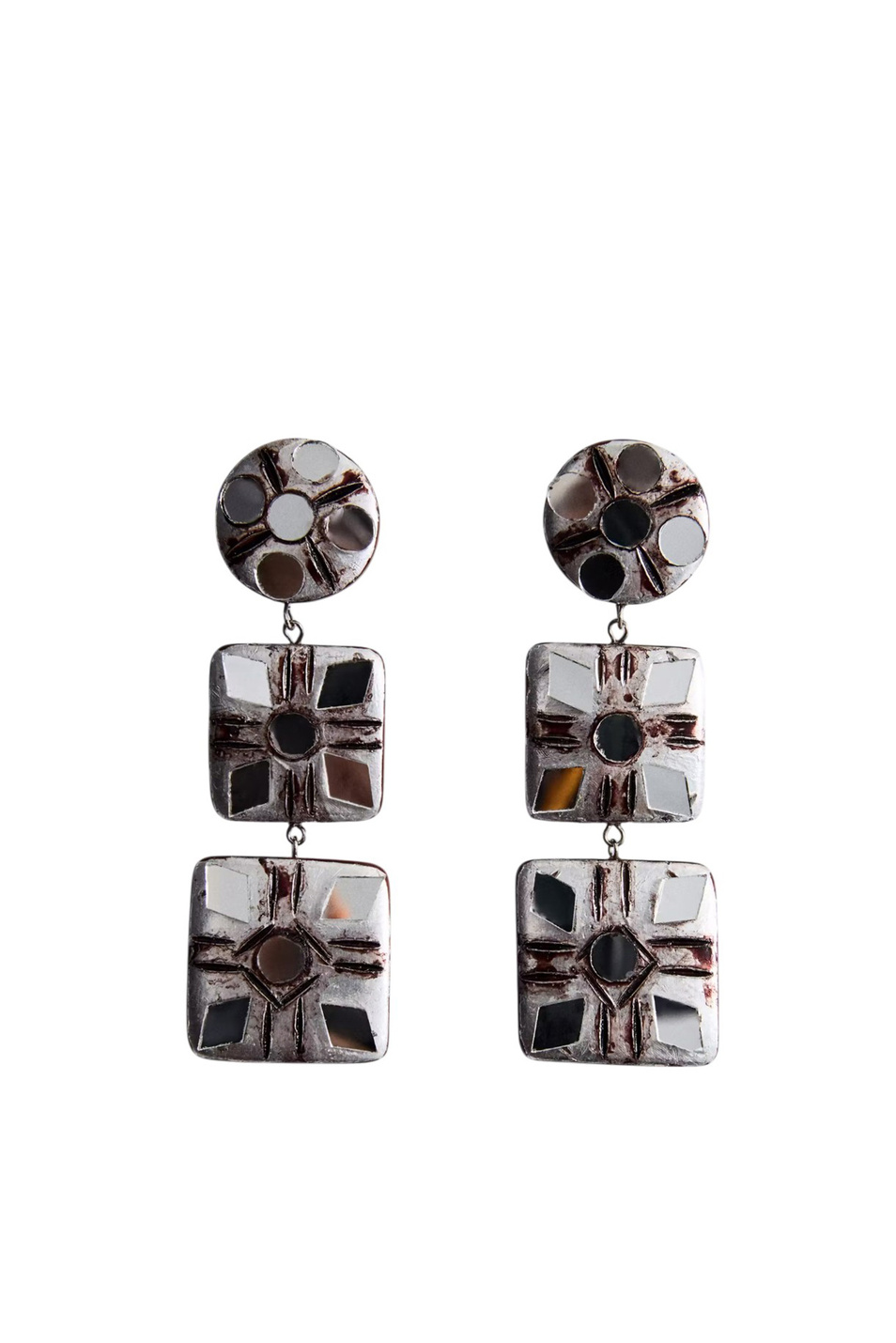 Женский Mango Серьги-подвески TAO из смолы (цвет ), артикул 37091341 | Фото 1