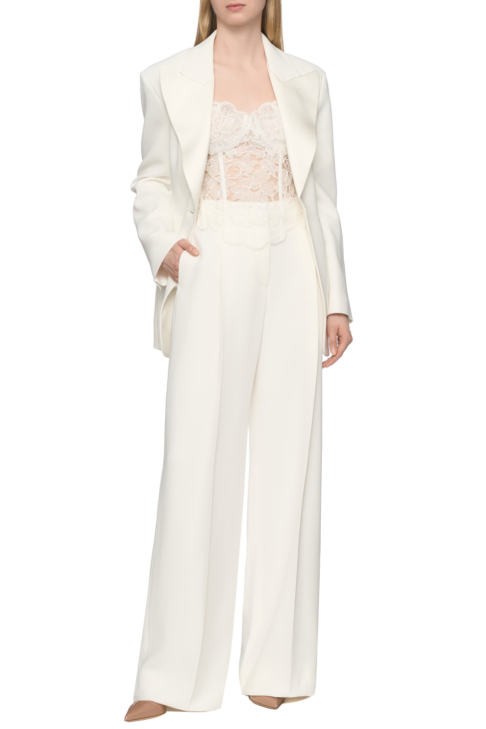 Женский ERMANNO SCERVINO Топ корсетный с кружевом (цвет ), артикул D472L725ZEQ | Фото 2