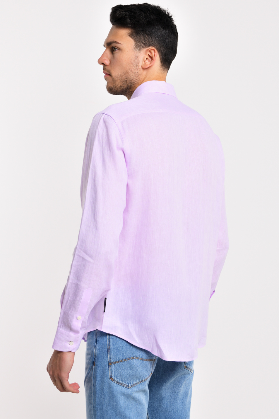 Emporio Armani Рубашка из натурального льна (цвет ), артикул 51SM0L-510F9 | Фото 4