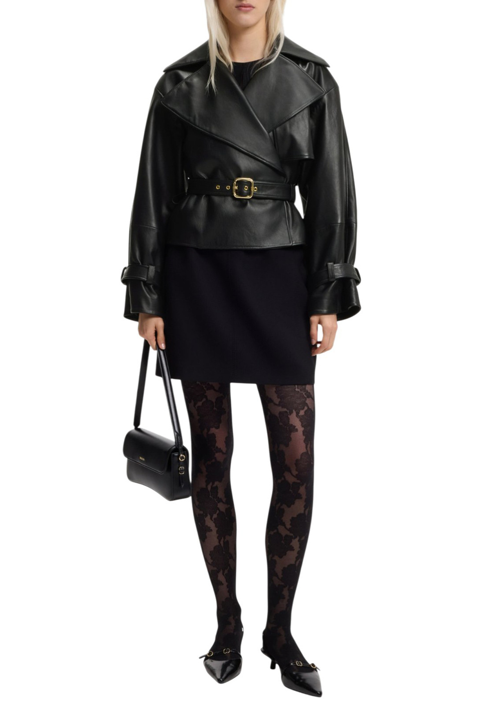 Женский HUGO Куртка Lanitte из натуральной кожи (цвет ), артикул 50560068 | Фото 2